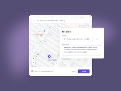 Modal window - Set your location app clean components dashboard design design system form geolocation interface interface design location map minimal modal ui product design search simple ui ui kit ux