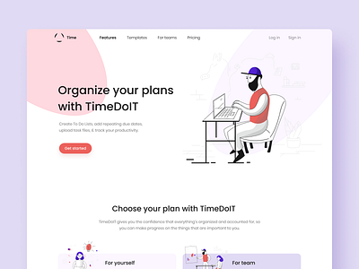 Web Design: Task planning clean color date design landing page modern organizing plan planning platform shhedule task task manadgement time timeline to do ui ux web website