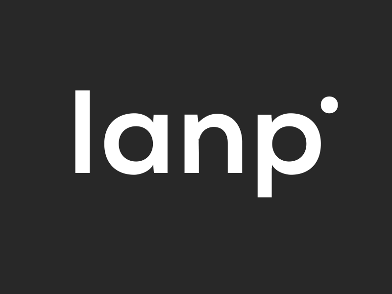 Lanp logo animation agency animation brand design identity logo type typographic
