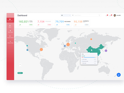 Virus Spreads Dashboard