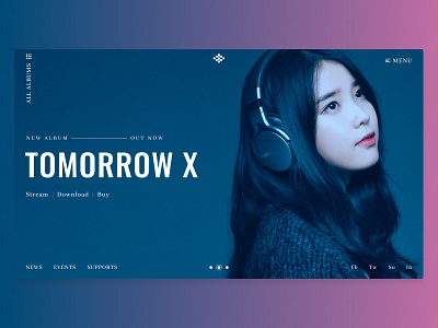 Modern Music Website Concept