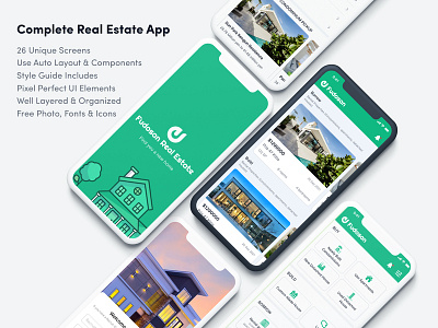 Complete Real Estate App apartment app app design booking home hotel modern real estate app real estate business rent trend trendy design