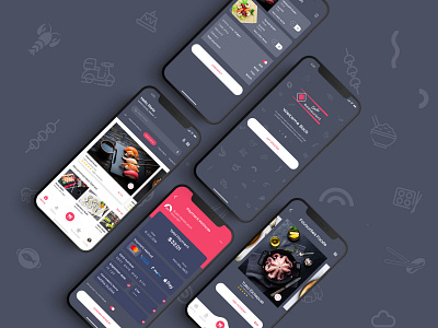 Sushi Restaurant App Challenge app app design flat food app food order ios iphone app design iphone x mobile ui restaurant app sushi