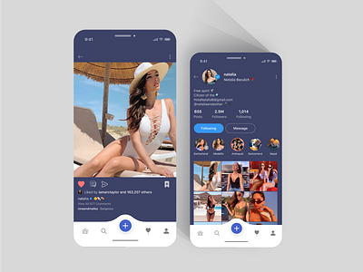 Redesign for Instagram app app design concept design designs flat instagram instagram design instagram post instagram stories ui ux