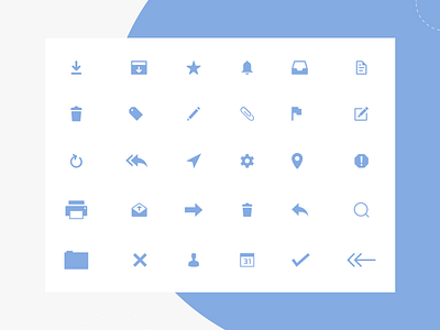 Gmail App Redesign (Icon Sets) concept design flat free icons gmail gmail icons google design googlegmail icons mail ui web