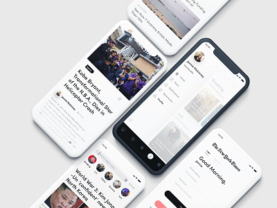 New York Times 📰 Redesign concept design flatdesign mobile app new new york news news ui kit newsfeed newspaper ui uiux
