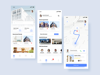 House Apaerment UI apartment app simple sketch ui