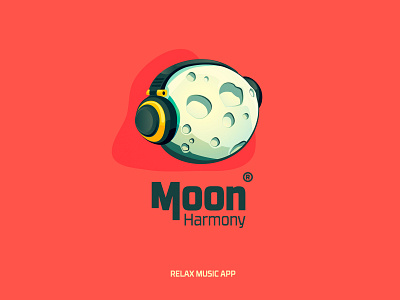 Moon Harmony, branding design illustration logo