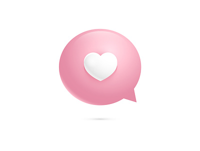 Love Chat Icon bubble chat chat bubble icon illustrator love romance vector