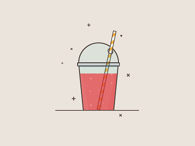 Drink line design 2d cup drink icon illustration line line design vector