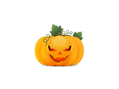 Pumpkin Mean Final halloween icon illustration pumpkin vector