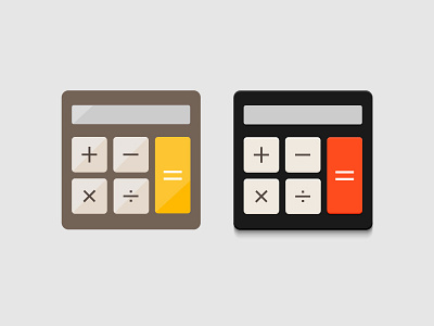 Pocket calculator icons calculator icon square vector