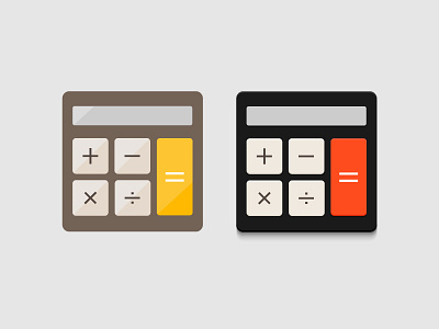 Pocket calculator icons