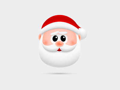 Santa Claus head icon illustration santa claus vector