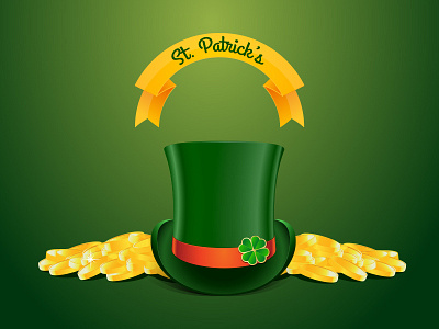 Fortune and Beer adobe illustrator coins holiday illustration ireland st. patricks day vector