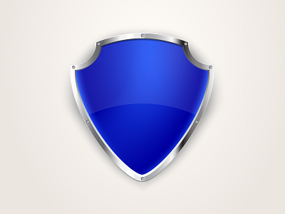 Shield icon adobe illustrator blue icon security shield vector