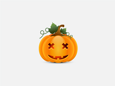Pumpkin head adobe illustrator halloween head icon illustration pumpkin scary vector