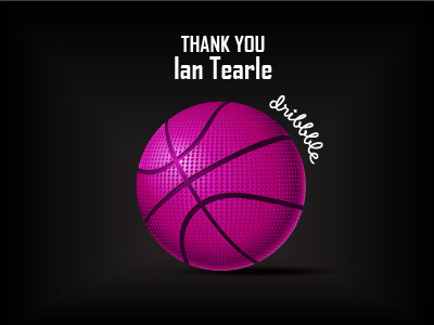 Thank You ball icon illustrator purple vector