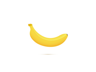 Banana adobe adobe illustrator banana fruit icon illustration illustrator vector vector illustration