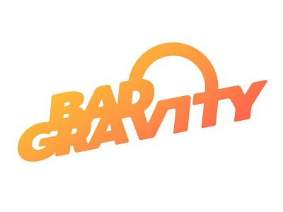Bad Gravity Logo branding graphic design logo typography