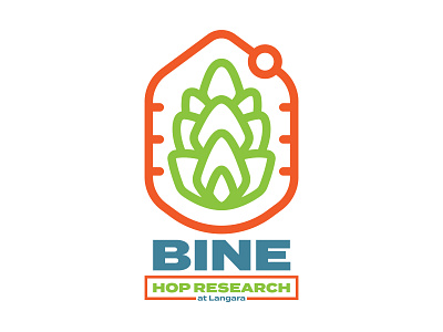 BINE Hop Research Group Logo branding graphic design logo typography