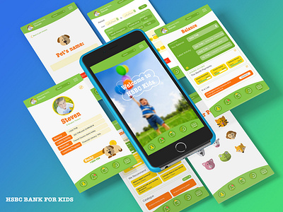 Banking App for Kids app icon ui ux