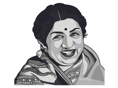 Indian Playback Singers : Lata Mangeshkar design digitalart graphicdesign vector