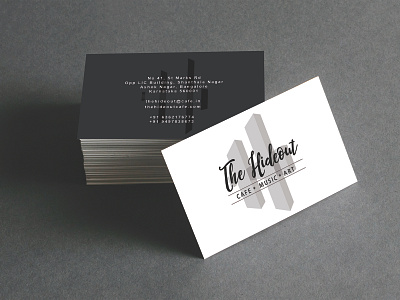 The Hideout : Visiting Cards branding design logo typography