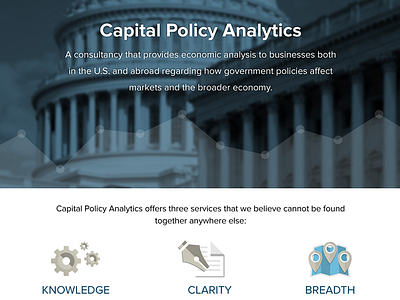 Capital Website capital graph web design