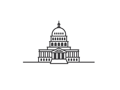 Capitol Logo capital capitol illustration line art logo