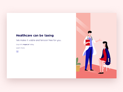 Design for healthcare clean debut design first shot flat healthcare illustration minimal ui ux web website