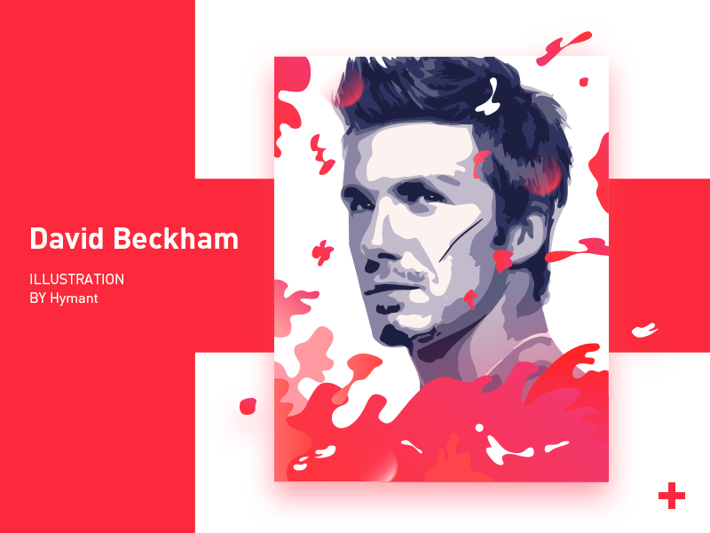 David Beckham beckham david football illustration soccer