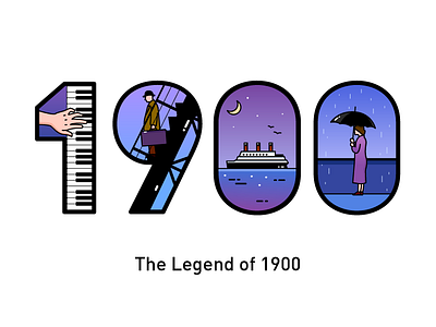 The Legend of 1900 1900 illustration piano