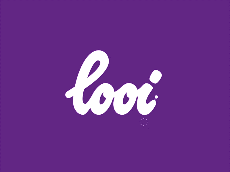 Looi splash screen after effects animation drop fluid gif logo logotype shape vector