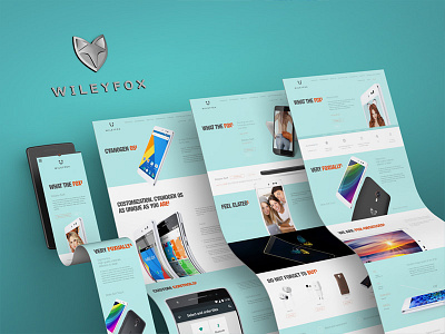 Wileyfox android cyanogen looi promo site smartphone web design wileyfox