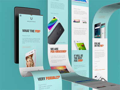 Wileyfox mobile android cyanogen looi mobile promo site smartphone web design wileyfox