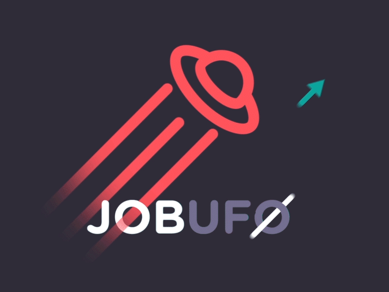 JobUFO splash screen after effects animation logo logotype motion shape splash screen ufo vector