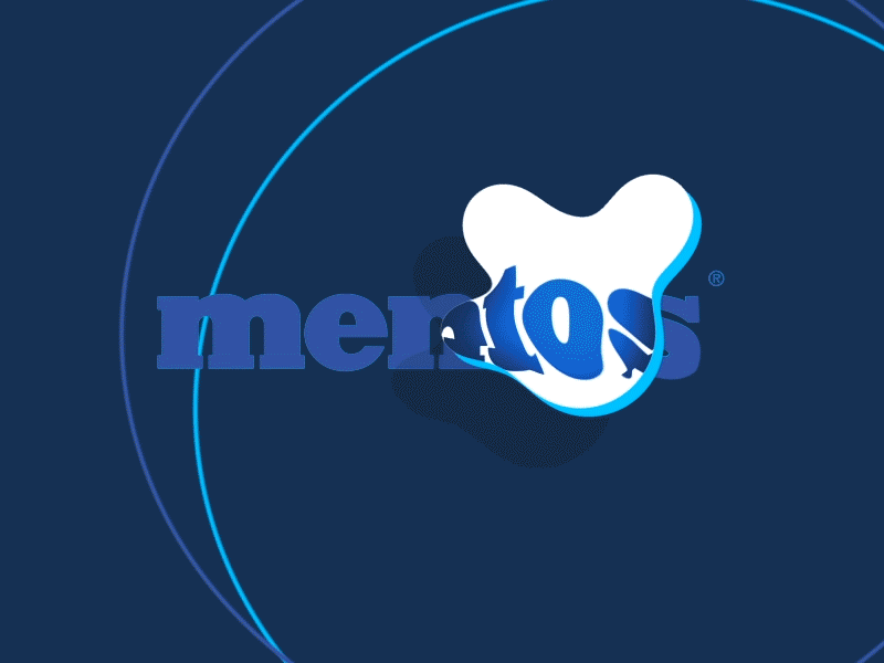Mentos after effects animation gif logotype mentos metaball shape vector