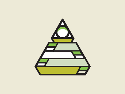 Color of money design eye icon illustration triangle vector