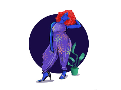 Girl app character design illustration illustration ux ui ui