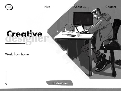 Work from home..... landing page design