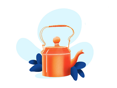 Tea kettle illustration