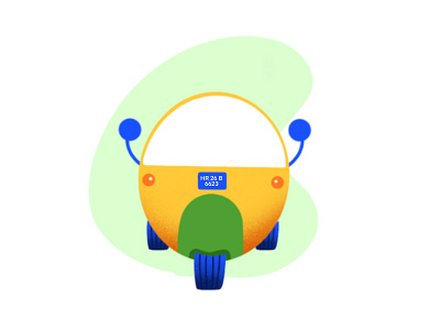 Auto 2d art auto design flat icon illustration illustration ux ui ola online app uber vector