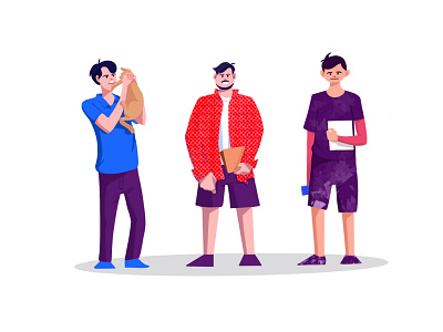 Character Designs 2d art 2d character character design illustration illustration ux ui web