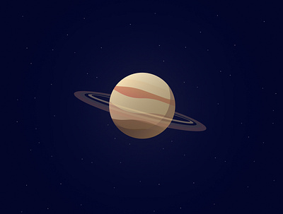 Saturn cosmos illustration planet saturn space stars