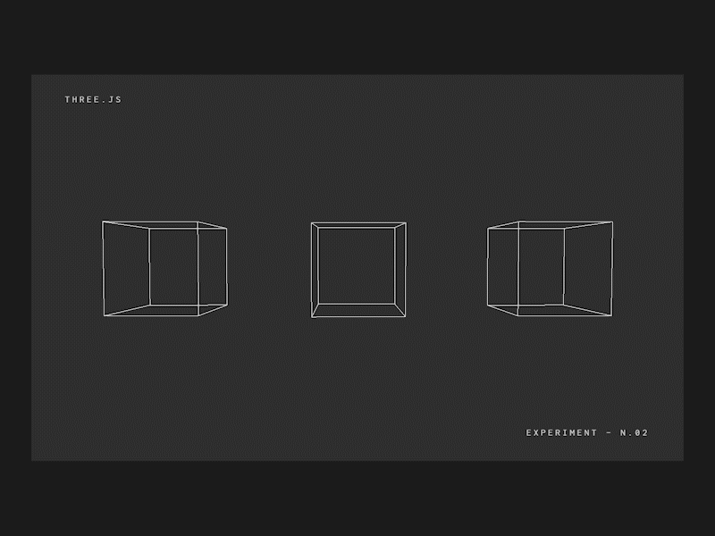Cubes 3d animation app cube cubes design emperimental experiment gif three.js typography ui web web design web.gl