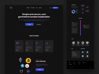 MODCLUB - dark web design concept