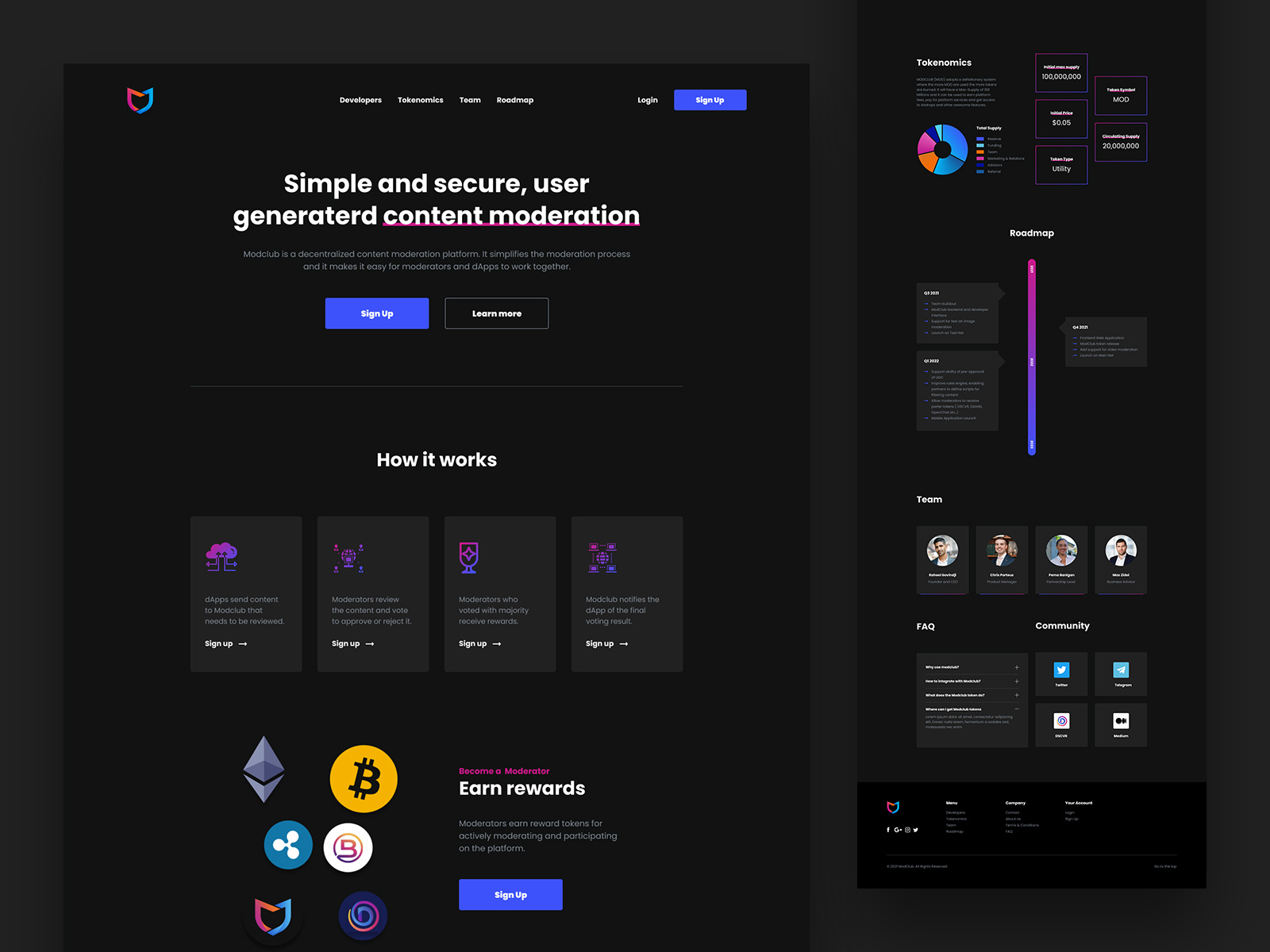 MODCLUB - dark web design concept by Robert Kostrucha for Seahawk on ...