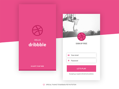 Hello Dribbble! debut dribbble first shot hello invite mobile