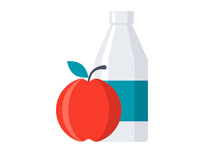 Lunch drink education fast food food icon lunch school vector